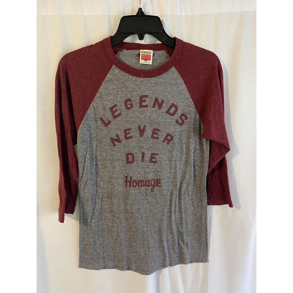 Homage Legends Never Die Raglan‎ Shirt Small